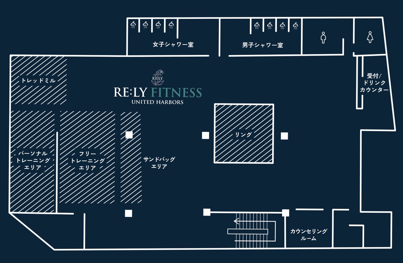 RE:LY FITNESS フロアマップ